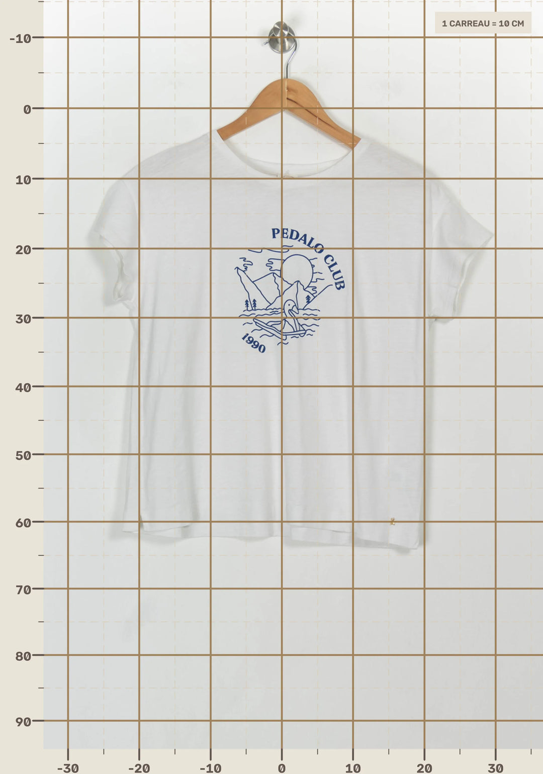 Tee-shirt Blanc et Bleu - Taille S/36 de la marque Des petits hauts | PARAD116940 - Vendu par Paradigme - Image 4