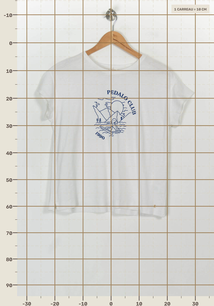 Tee-shirt Blanc et Bleu - Taille S/36 de la marque Des petits hauts | PARAD116940 - Vendu par Paradigme - Image 4