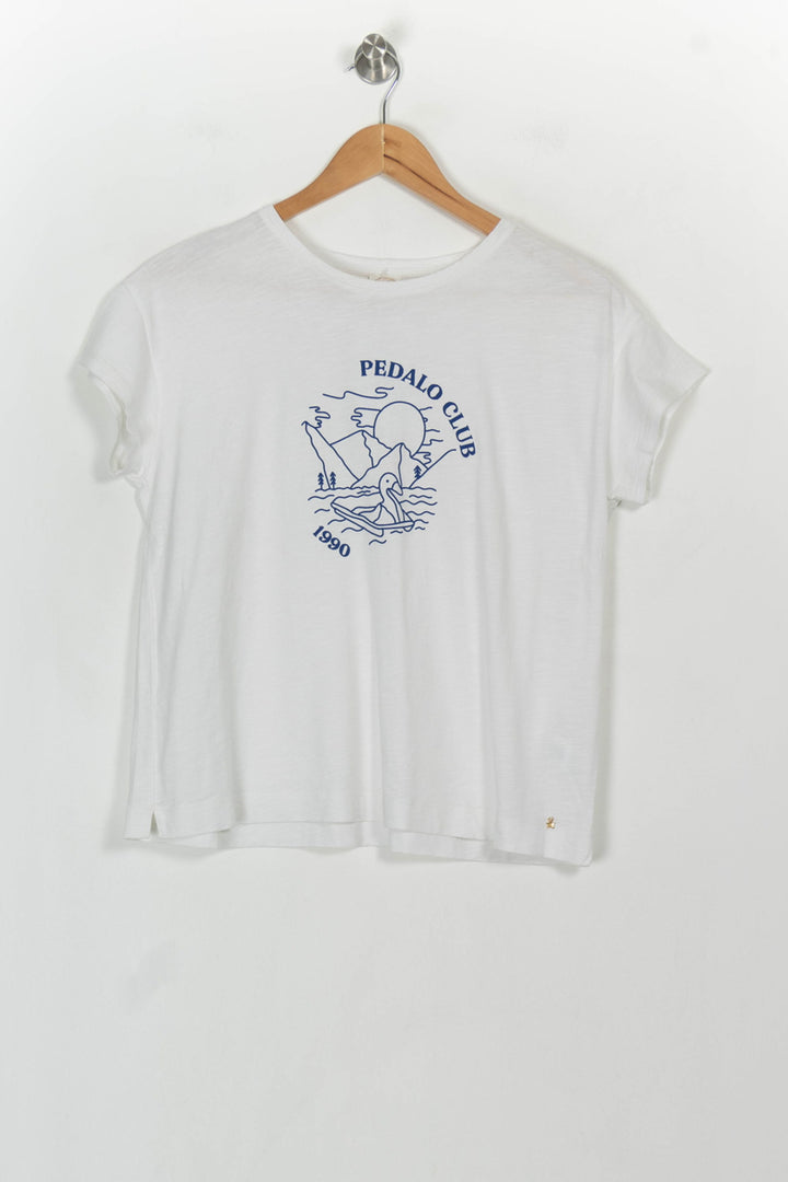 Tee-shirt Blanc et Bleu - Taille S/36 de la marque Des petits hauts | PARAD116940 - Vendu par Paradigme - Image 2