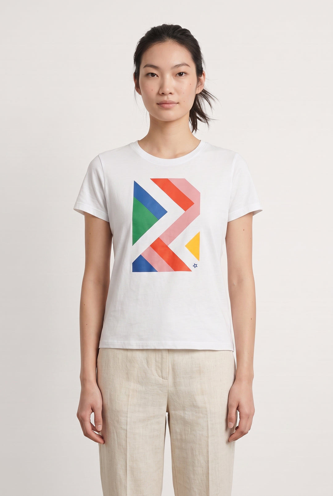 Tee-shirt Blanc - Taille S/36 de la marque La Petite Etoile | PARAD116941 - Vendu par Paradigme - Image 1