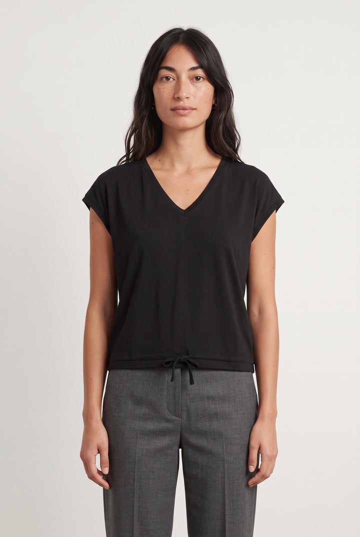 Tee-shirt Noir - Taille XS/34 de la marque La Fée Maraboutée | PARAD116942 - Vendu par Paradigme - Image 1
