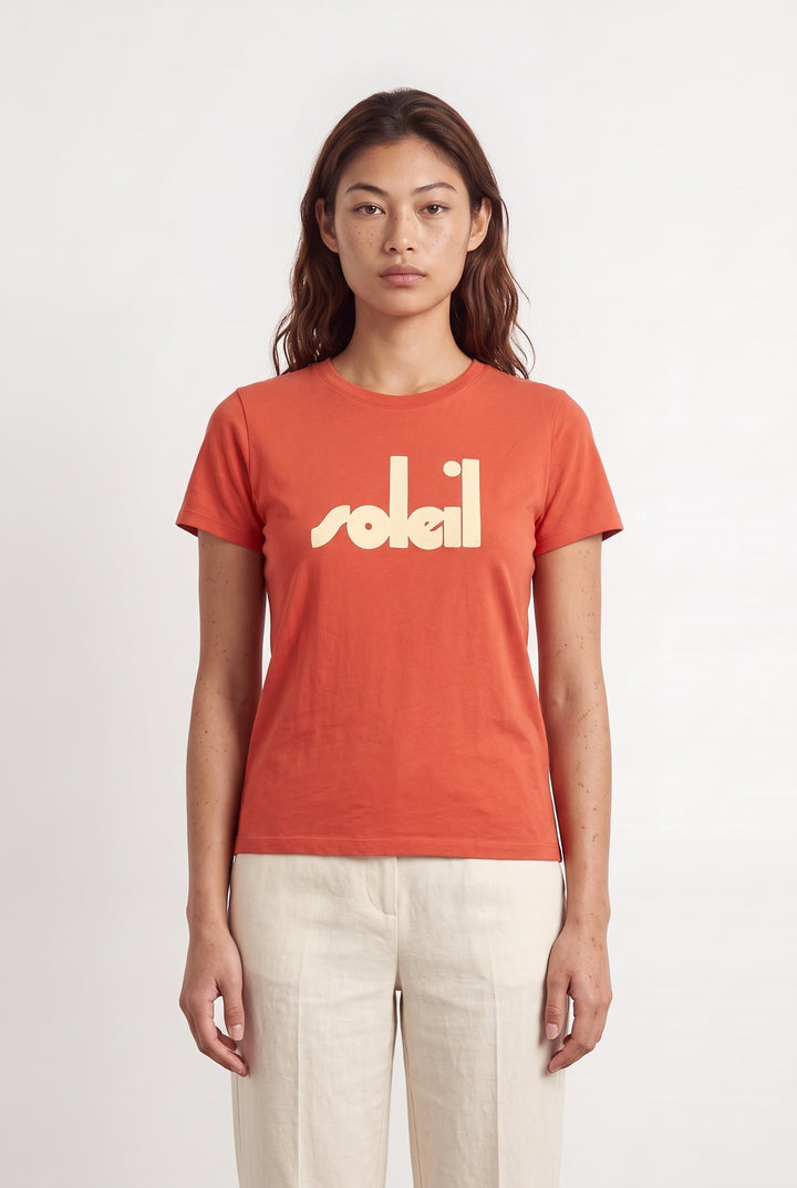 Tee-shirt Rouge - Taille S/36 de la marque Sézane | PARAD116943 - Vendu par Paradigme - Image 1