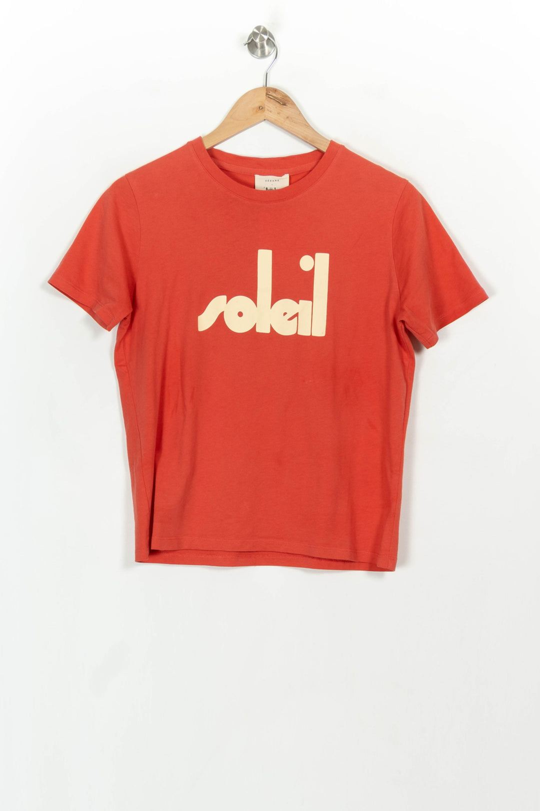 Tee-shirt Rouge - Taille S/36 de la marque Sézane | PARAD116943 - Vendu par Paradigme - Image 2