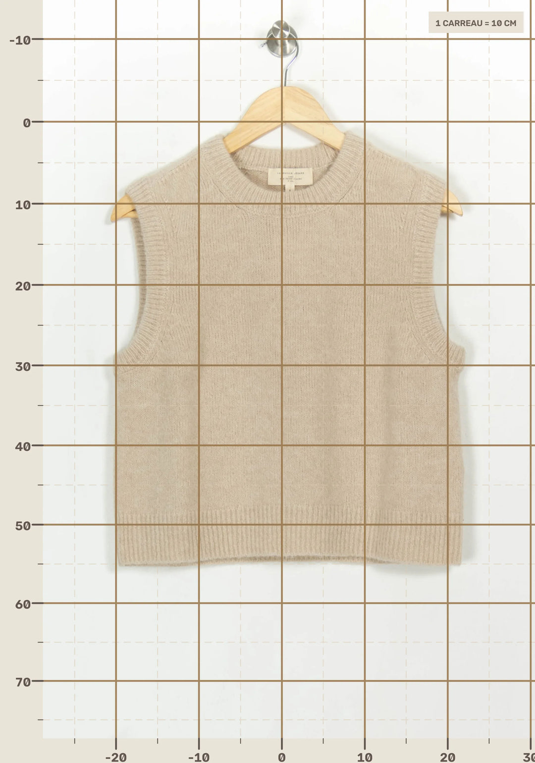 Débardeur Beige - Taille S/36 de la marque Sézane | PARAD116944 - Vendu par Paradigme - Image 4