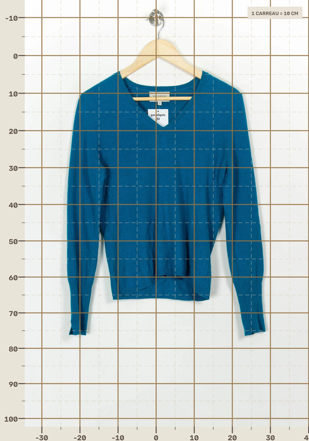 Pull Bleu - Taille M/38 de la marque Eric Bompard | PARAD116946 - Vendu par Paradigme - Image 4