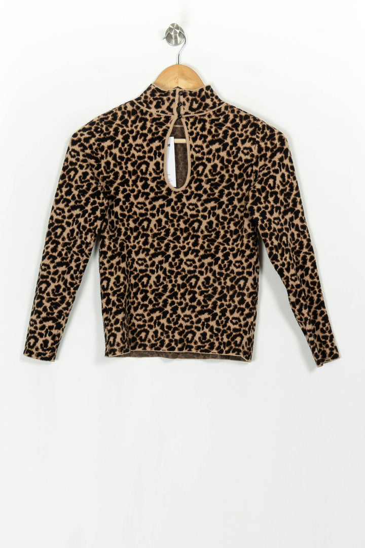 Sous-pull Léopard Beige et Noir - Taille M/38 de la marque Petite Mendigote | PARAD116949 - Vendu par Paradigme - Image 5