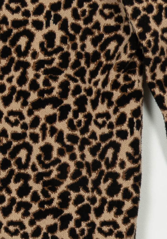 Sous-pull Léopard Beige et Noir - Taille M/38 de la marque Petite Mendigote | PARAD116949 - Vendu par Paradigme - Image 3