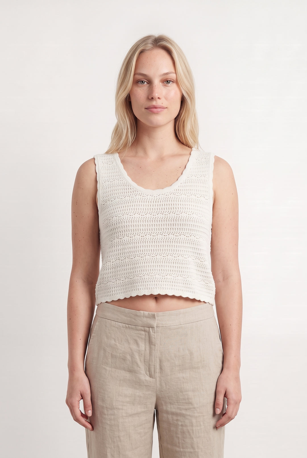 Débardeur Blanc - Taille L/40 de la marque Petite Mendigote | PARAD116953 - Vendu par Paradigme - Image 1