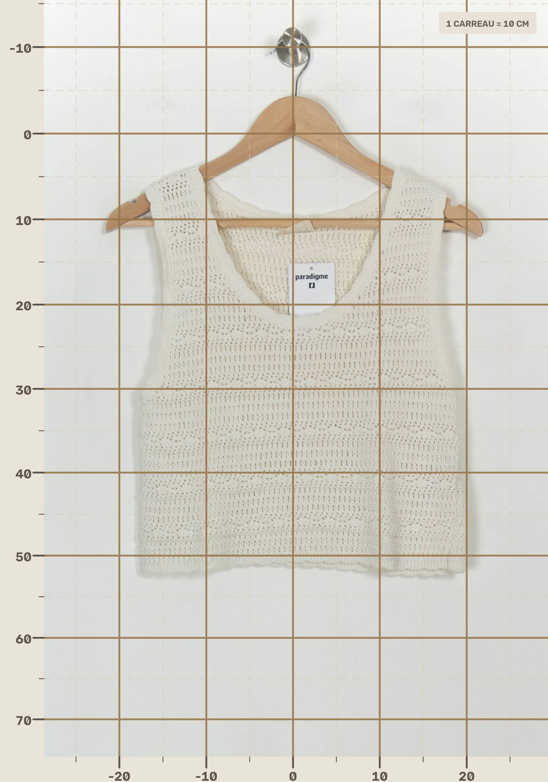 Débardeur Blanc - Taille L/40 de la marque Petite Mendigote | PARAD116953 - Vendu par Paradigme - Image 4