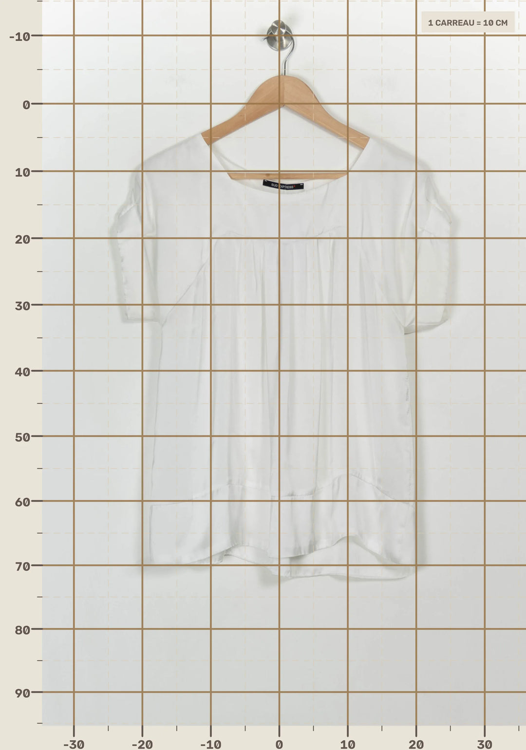 Blouse Blanche - Taille M/38 de la marque Sud express | PARAD116955 - Vendu par Paradigme - Image 4