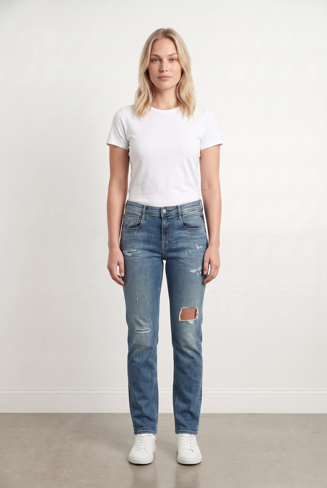Jean Délavé Bleu - Taille L/40 de la marque Replay | PARAD116956 - Vendu par Paradigme - Image 1
