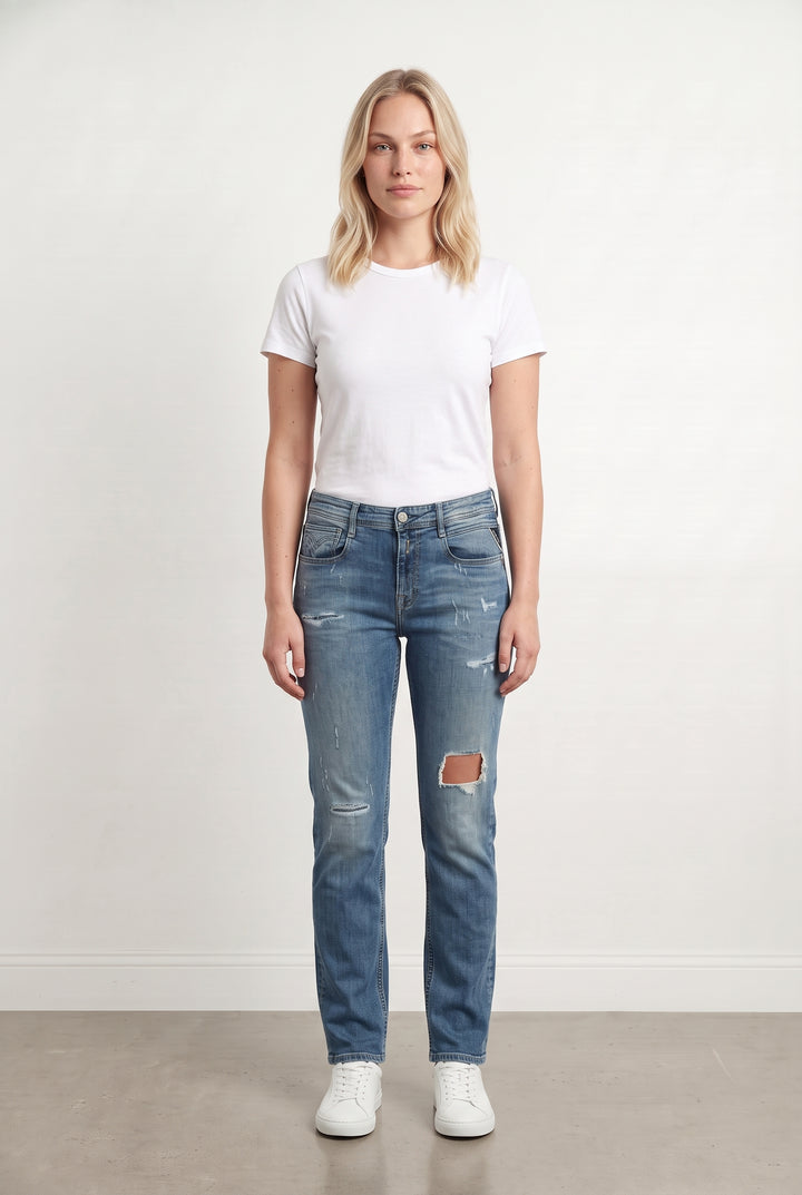 Jean Délavé Bleu - Taille L/40 de la marque Replay | PARAD116956 - Vendu par Paradigme - Image 1
