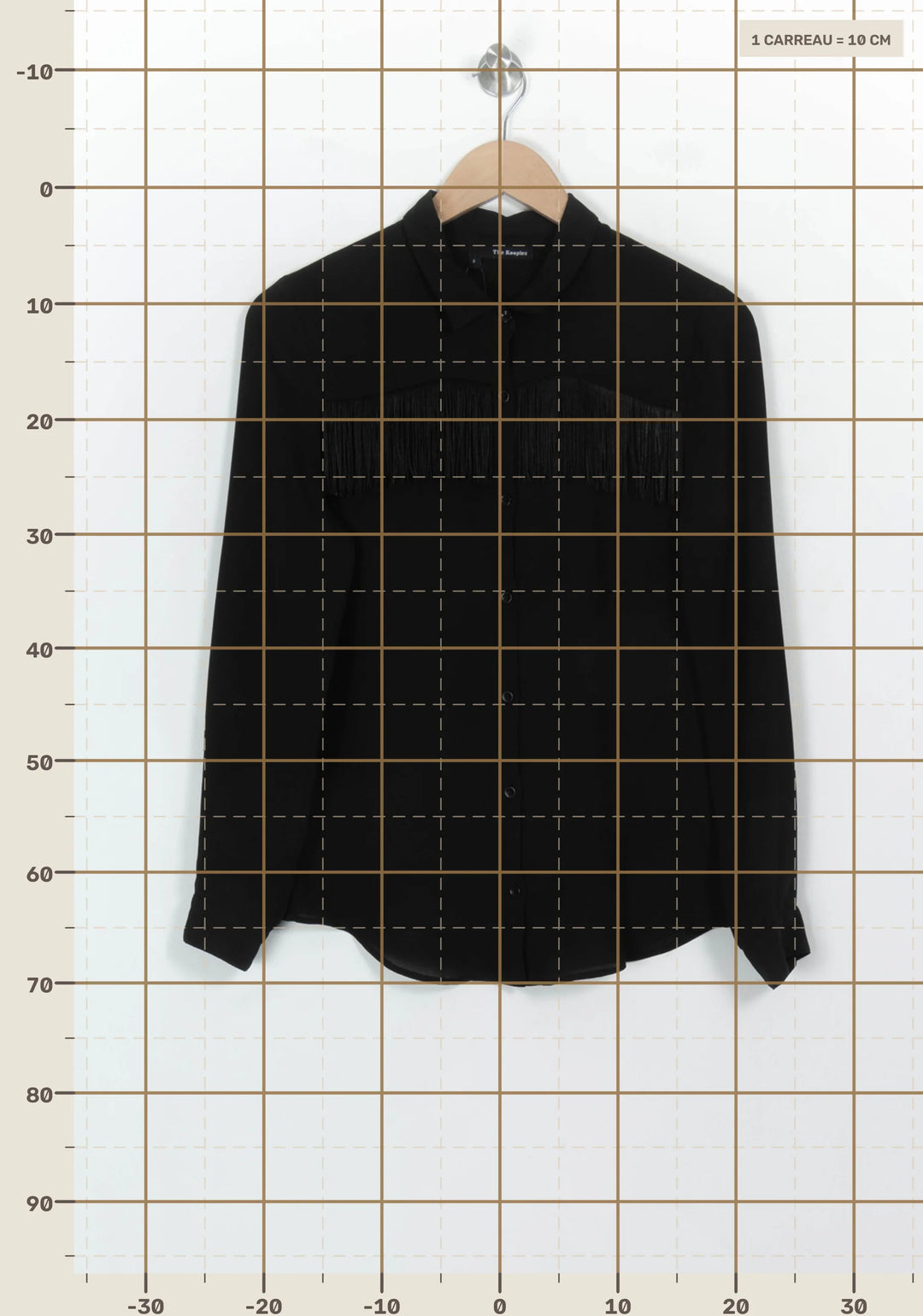 Chemise Noire - Taille S/36 de la marque The Kooples | PARAD116958 - Vendu par Paradigme - Image 4