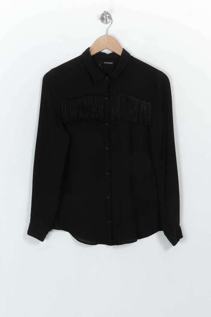 Chemise Noire - Taille S/36 de la marque The Kooples | PARAD116958 - Vendu par Paradigme - Image 2
