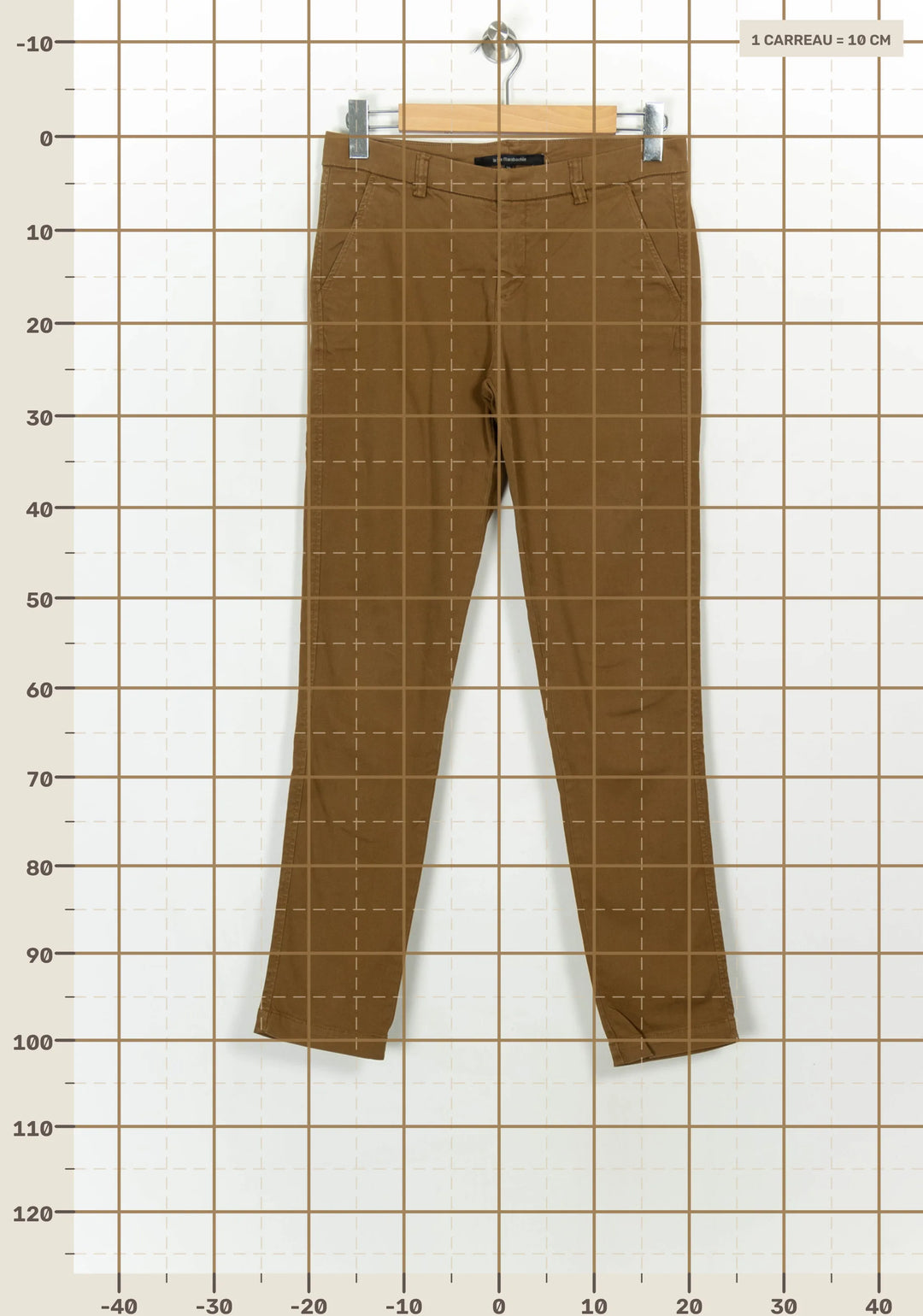 Pantalon Marron - Taille M/38 de la marque La Fée Maraboutée | PARAD116963 - Vendu par Paradigme - Image 4