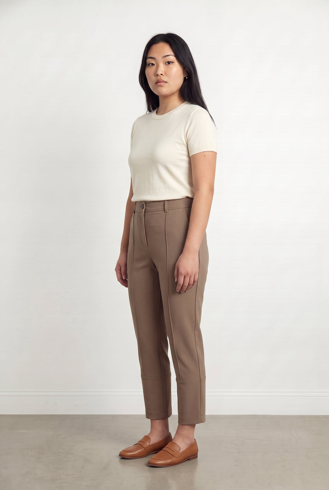 Pantalon Marron - Taille L/40 de la marque Indies | PARAD116967 - Vendu par Paradigme - Image 1