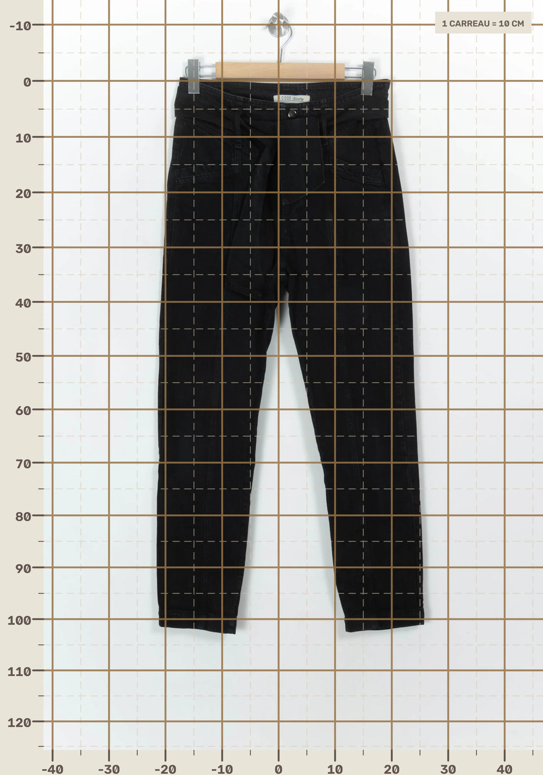 Jean Noir - Taille M/38 de la marque I.Code | PARAD116968 - Vendu par Paradigme - Image 4