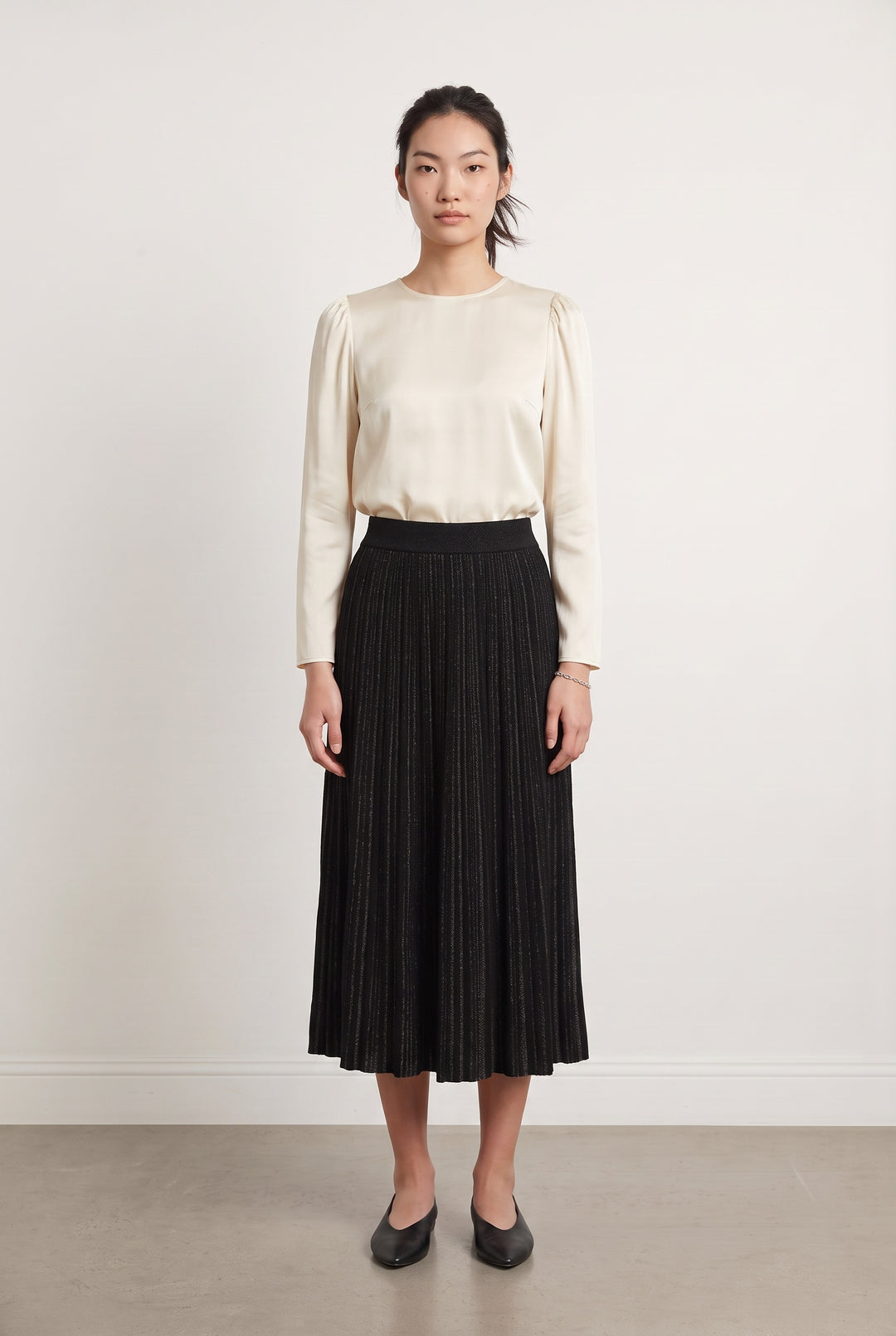 Jupe Plissée Noire - Taille M/38 de la marque Petite Mendigote | PARAD116969 - Vendu par Paradigme - Image 1