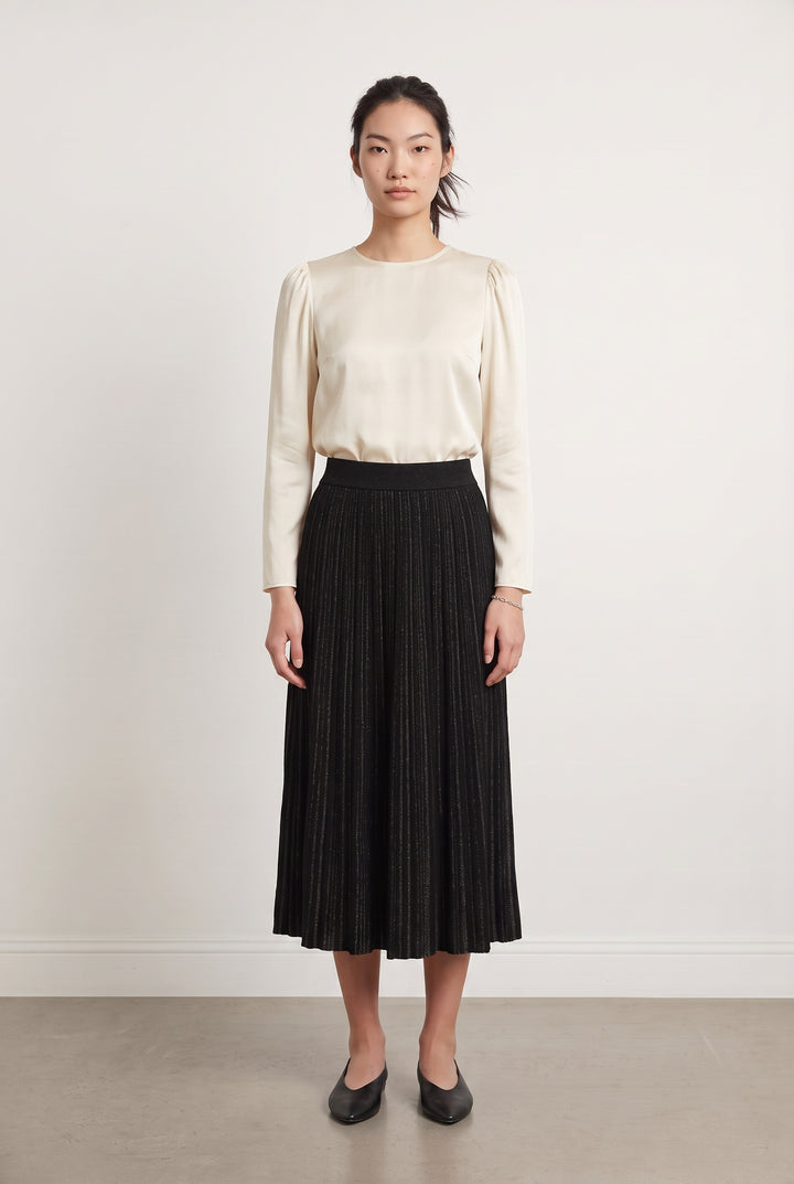 Jupe Plissée Noire - Taille M/38 de la marque Petite Mendigote | PARAD116969 - Vendu par Paradigme - Image 1