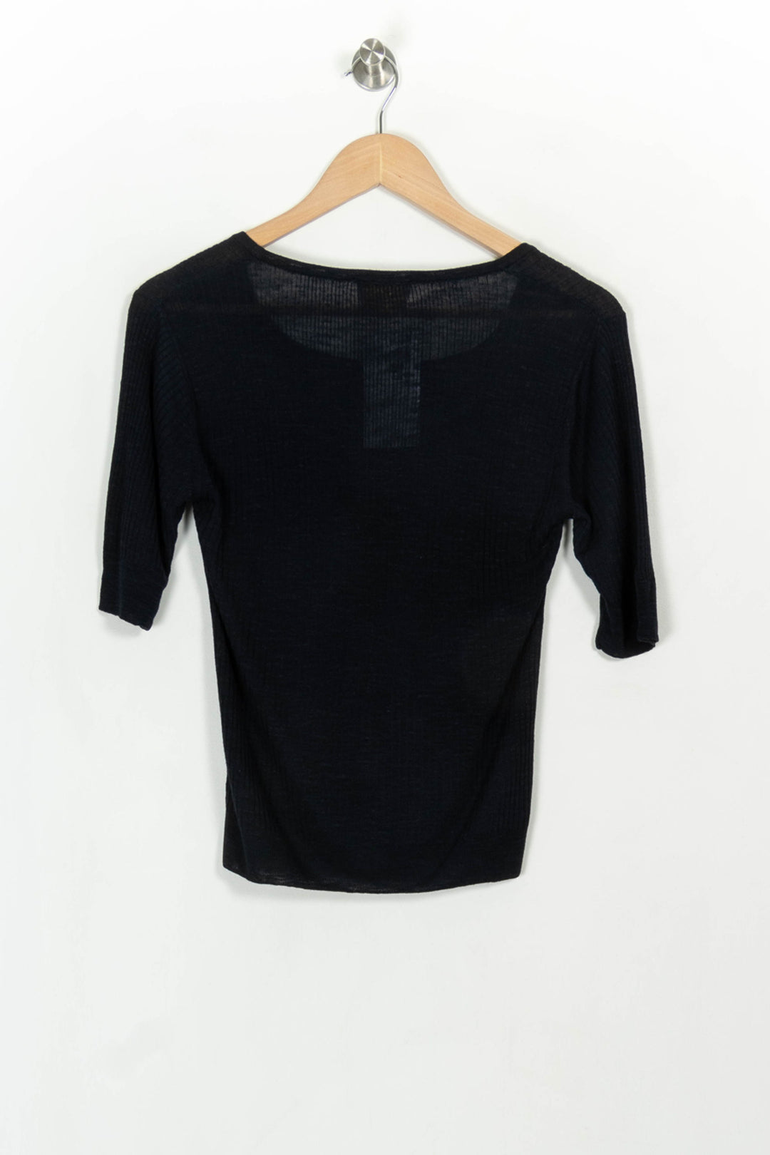 Pull Col Rond Noir - Taille M/38 de la marque Maison Montagut | PARAD116970 - Vendu par Paradigme - Image 5