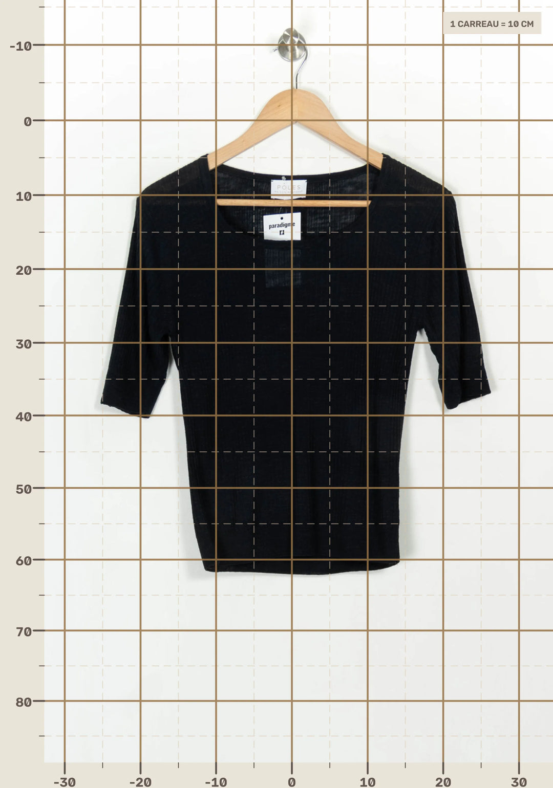 Pull Col Rond Noir - Taille M/38 de la marque Maison Montagut | PARAD116970 - Vendu par Paradigme - Image 4