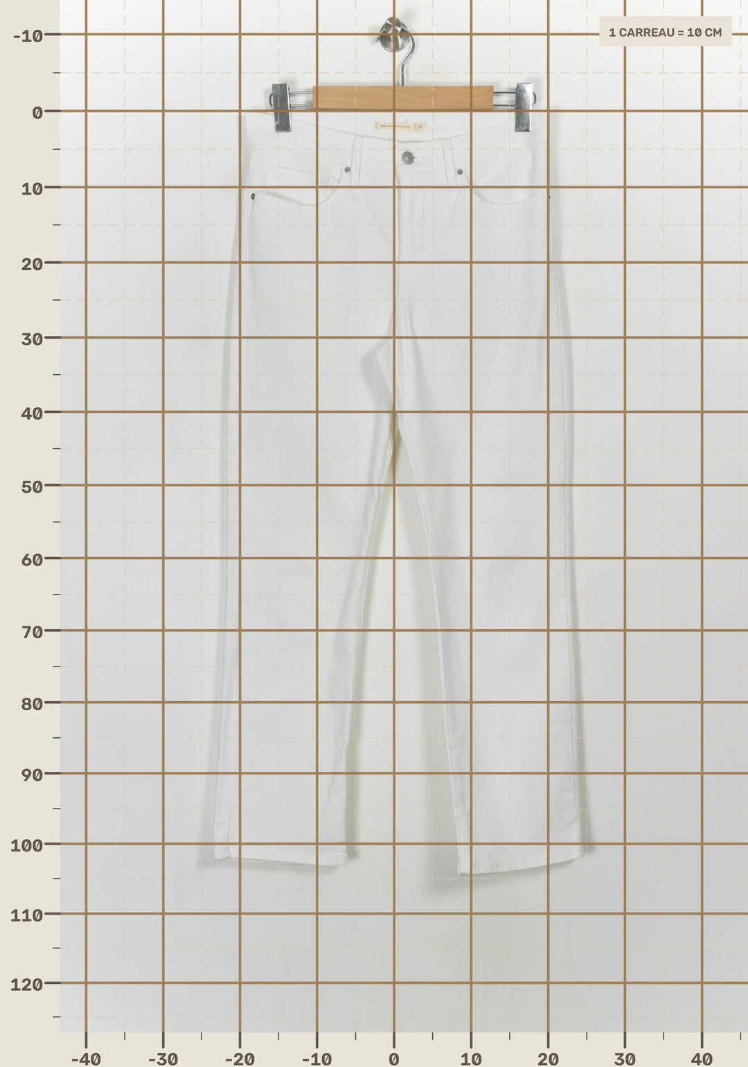 Jean Droit Blanc - Taille L/40 de la marque Levi&