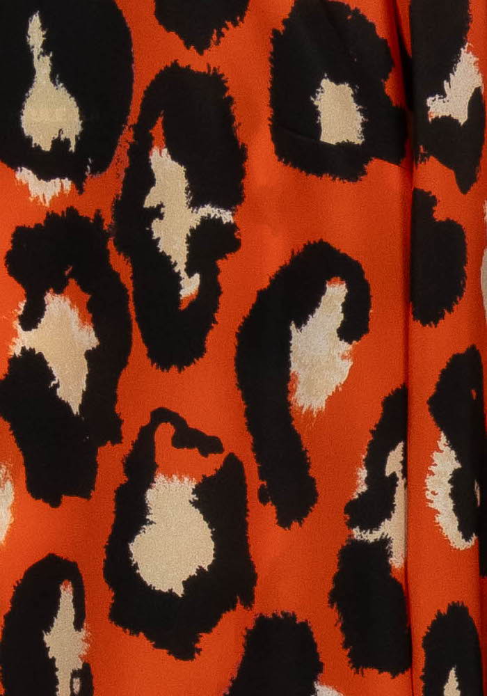 Blouse Orange et Noire - Taille L/40 de la marque Paule Ka | PARAD116972 - Vendu par Paradigme - Image 3