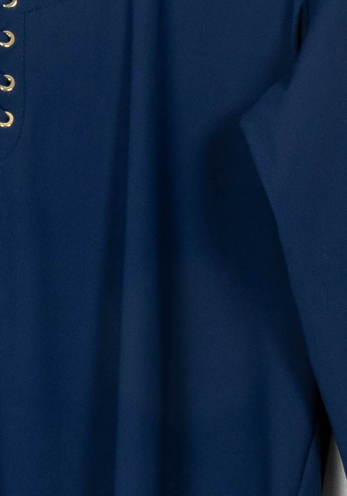 Blouse Bleu - Taille L/40 de la marque Indies | PARAD116974 - Vendu par Paradigme - Image 3