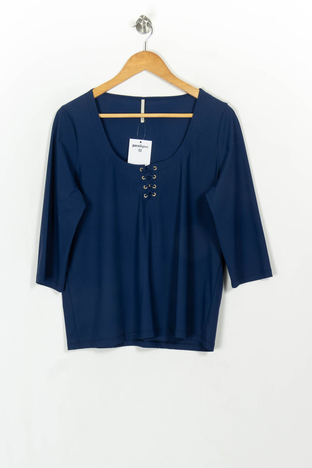 Blouse Bleu - Taille L/40 de la marque Indies | PARAD116974 - Vendu par Paradigme - Image 2