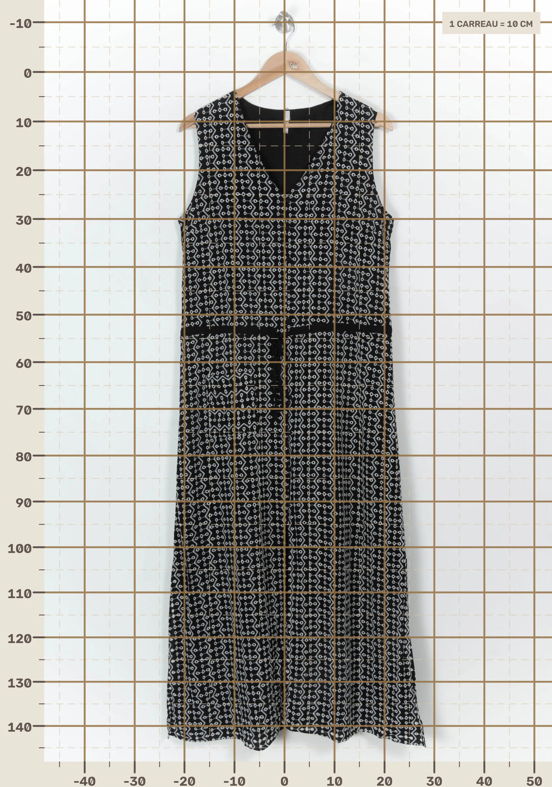 Robe Longue Noire et Blanche - Taille XL/42 de la marque I.Code | PARAD116977 - Vendu par Paradigme - Image 4