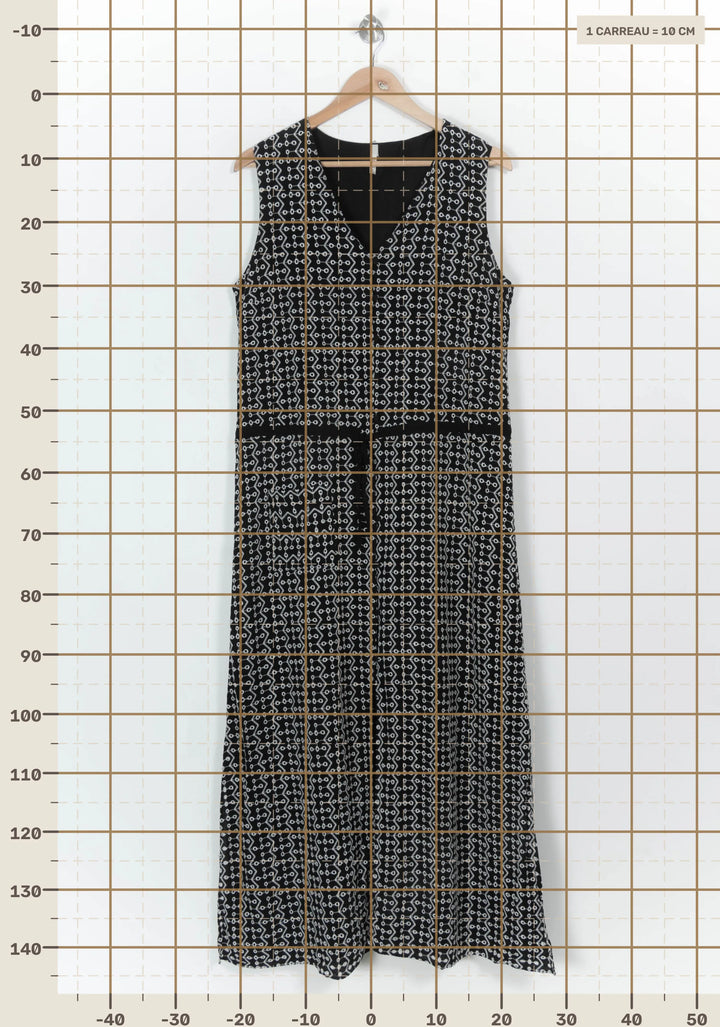 Robe Longue Noire et Blanche - Taille XL/42 de la marque I.Code | PARAD116977 - Vendu par Paradigme - Image 4