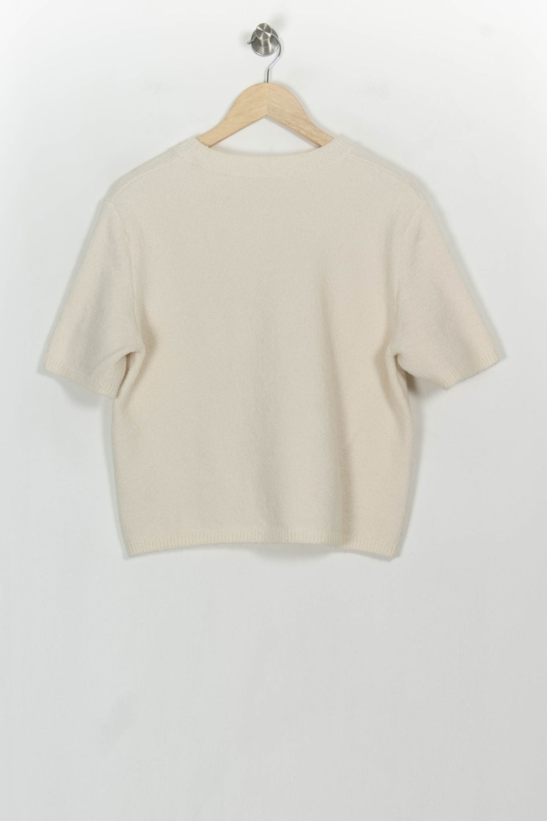 Pull Manches Courtes Beige - Taille M/38 de la marque Maison Montagut | PARAD116981 - Vendu par Paradigme - Image 5