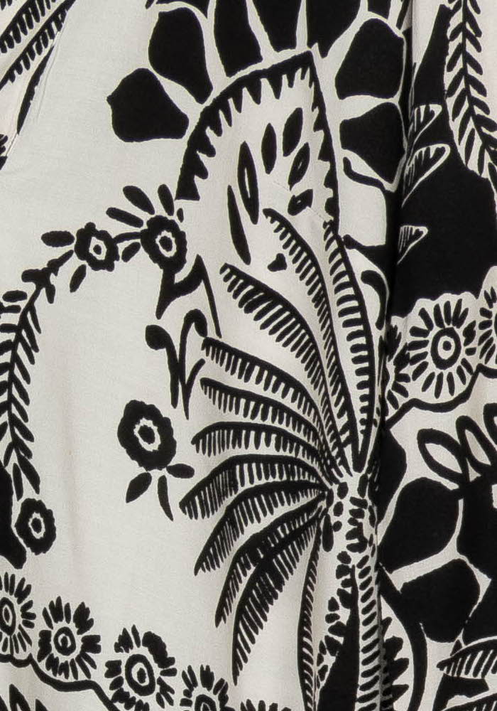 Blouse Noire et Blanche - Taille XL/42 de la marque La Fée Maraboutée | PARAD116984 - Vendu par Paradigme - Image 3