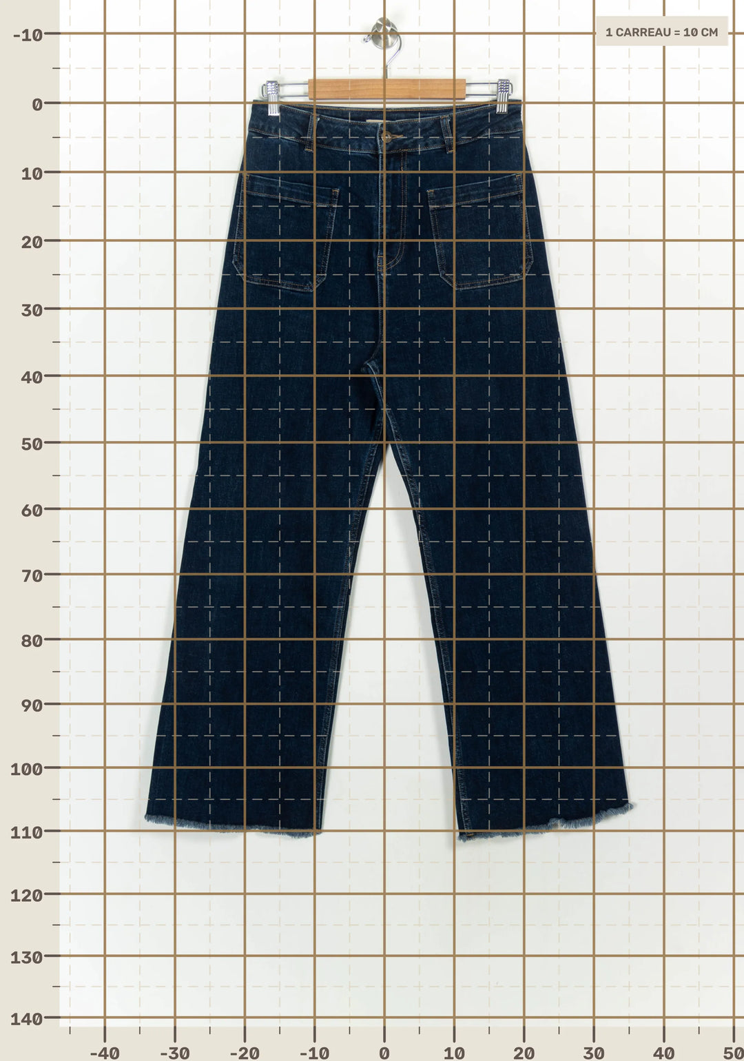 Jean Bleu - Taille XL/42 de la marque La Fée Maraboutée | PARAD116986 - Vendu par Paradigme - Image 4