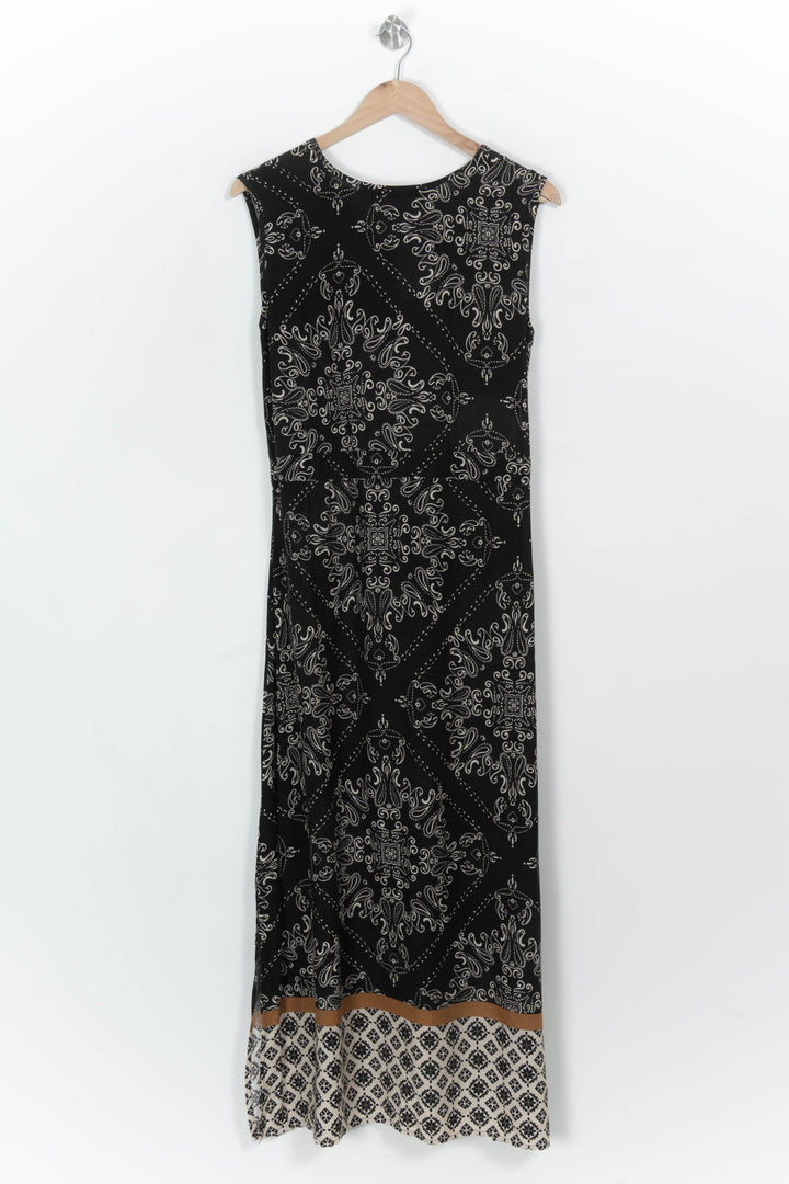 Robe Longue Noire et Blanche - Taille L/40 de la marque La Fée Maraboutée | PARAD116988 - Vendu par Paradigme - Image 5