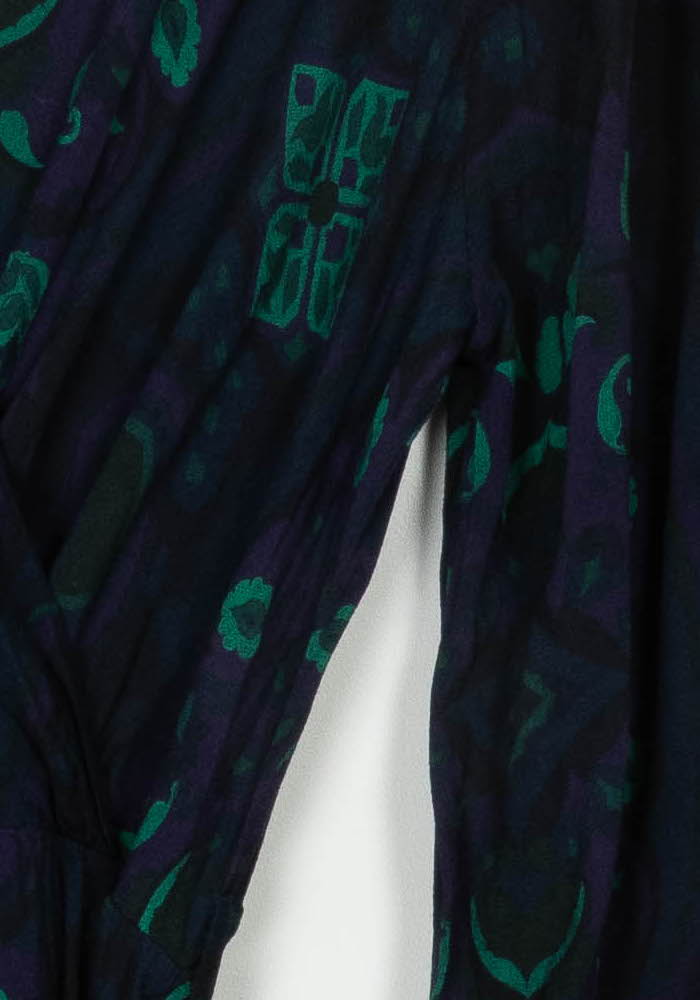 Robe Longue Bleue et Verte - Taille XL/42 de la marque La Fée Maraboutée | PARAD116989 - Vendu par Paradigme - Image 3