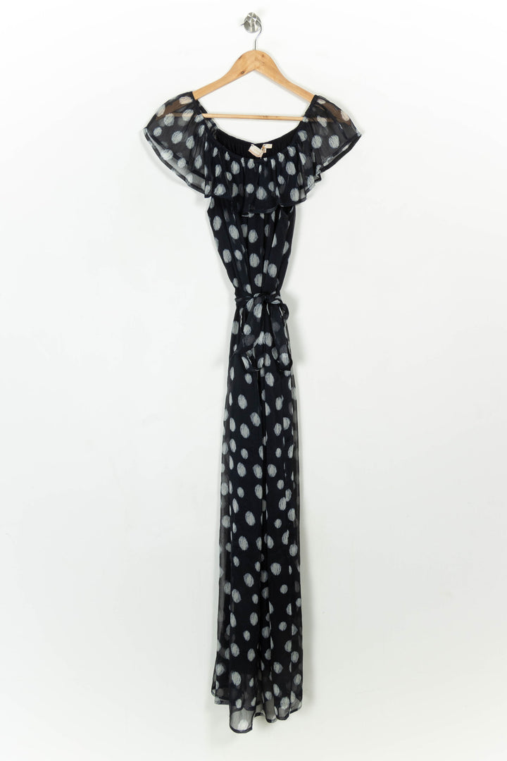 Robe Longue Bleu et Blanc - Taille L/40 de la marque La Fée Maraboutée | PARAD116990 - Vendu par Paradigme - Image 2