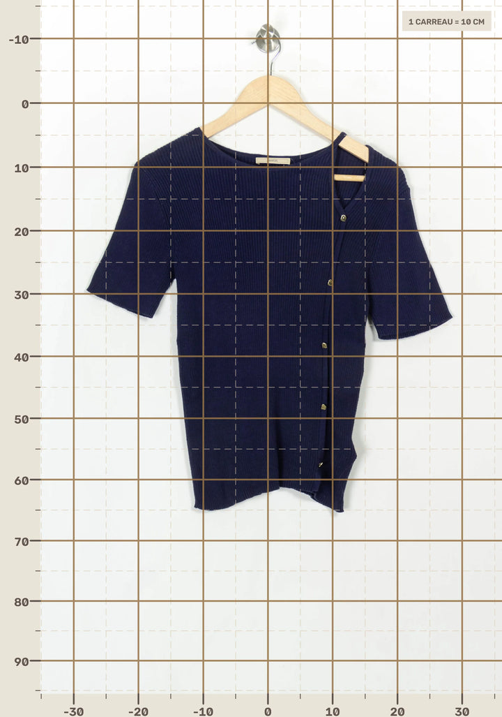 Pull Bleu - Taille M/38 de la marque Sessùn | PARAD116995 - Vendu par Paradigme - Image 4