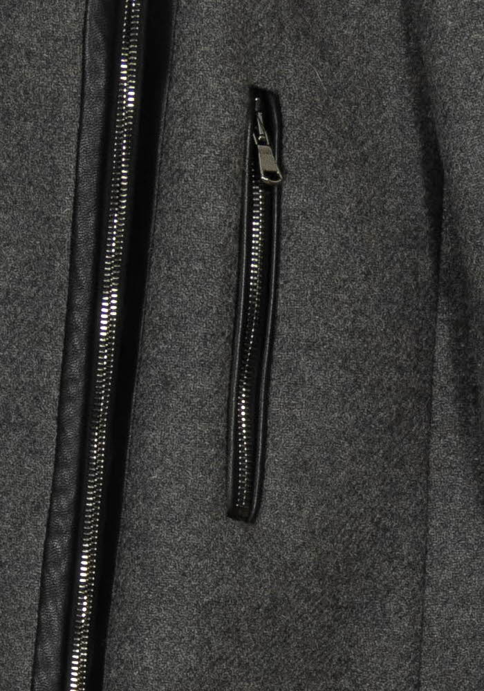Parka Grise et Noire - Taille M/38 de la marque ZAPA | PARAD116998 - Vendu par Paradigme - Image 3