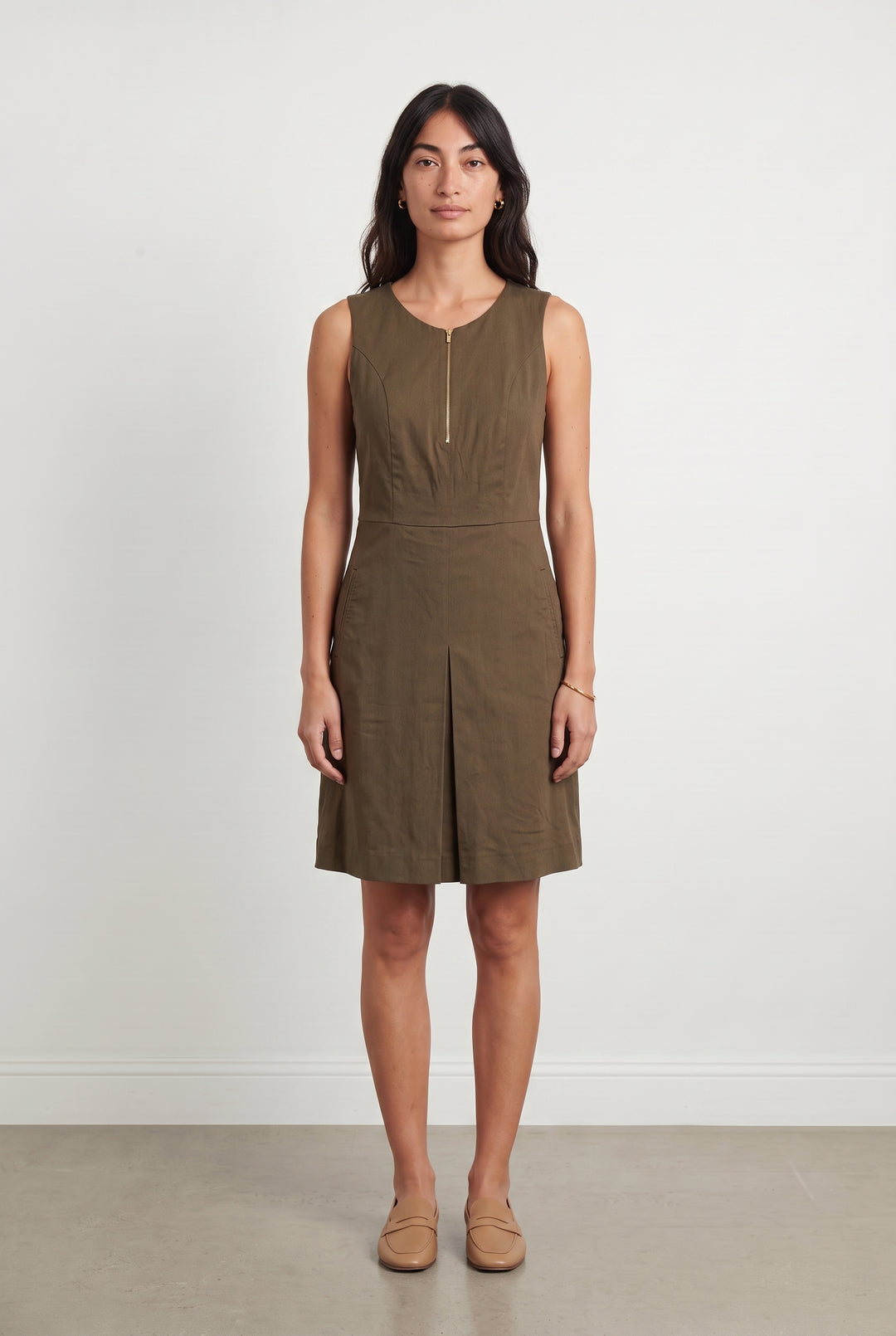 Robe Sans Manches Beige - Taille M/38 de la marque Maison 123 | PARAD116999 - Vendu par Paradigme - Image 1