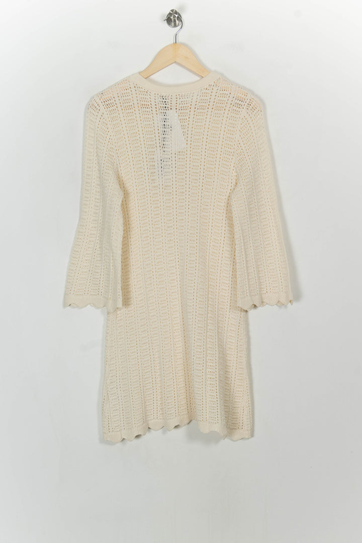 Robe Tricotée Beige - Taille S/36 de la marque Petite Mendigote | PARAD117000 - Vendu par Paradigme - Image 5