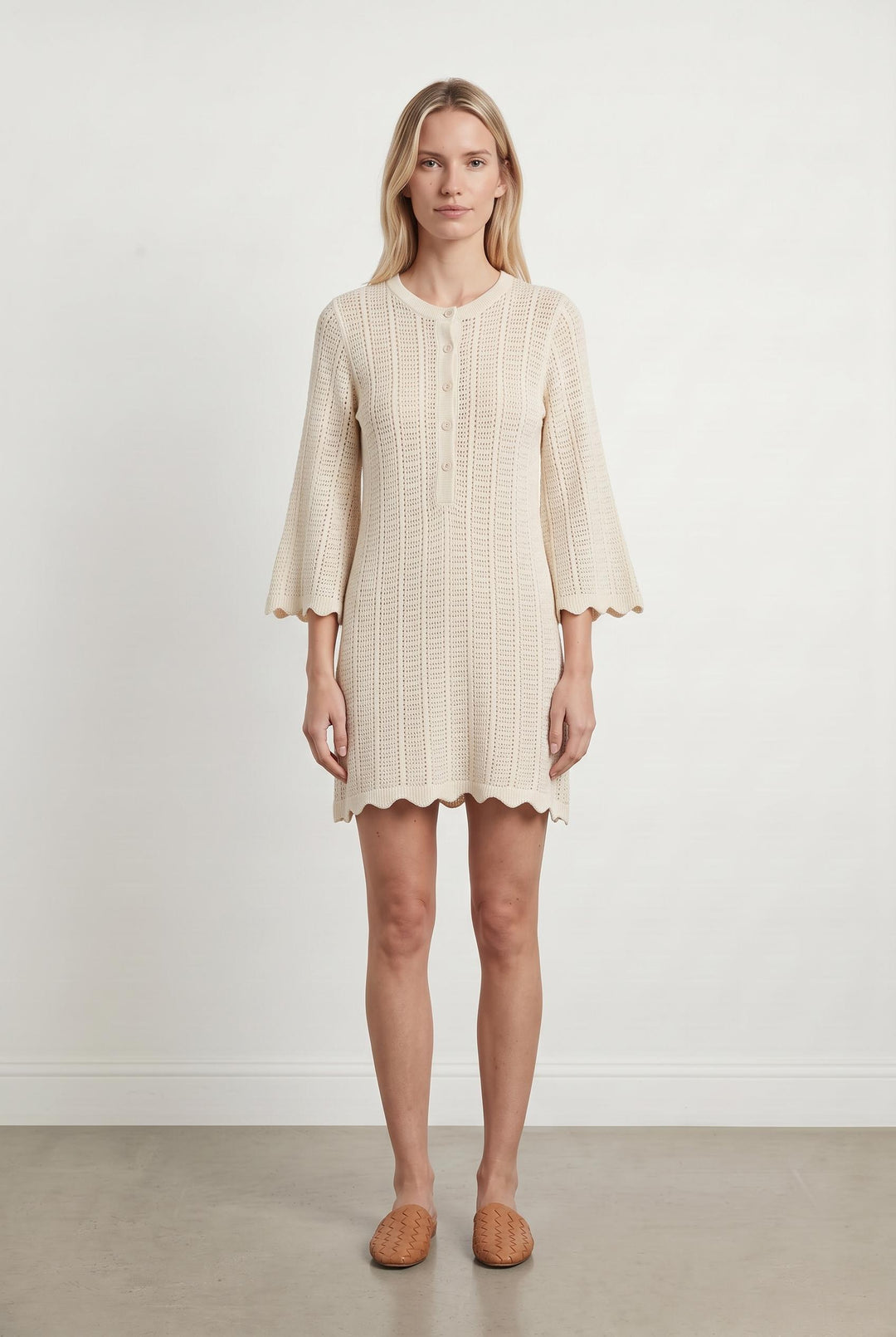 Robe Tricotée Beige - Taille S/36