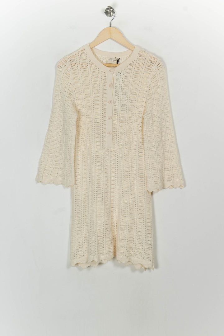 Robe Tricotée Beige - Taille S/36 de la marque Petite Mendigote | PARAD117000 - Vendu par Paradigme - Image 2