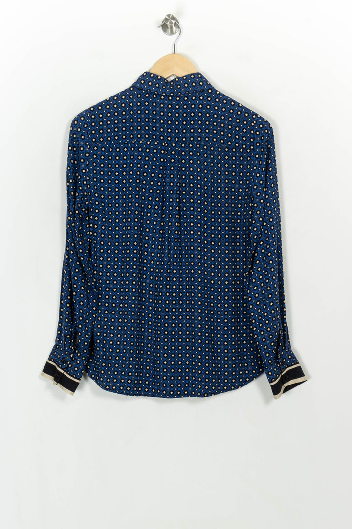 Chemise Bleue - Taille M/38 de la marque Caroll | PARAD117004 - Vendu par Paradigme - Image 5