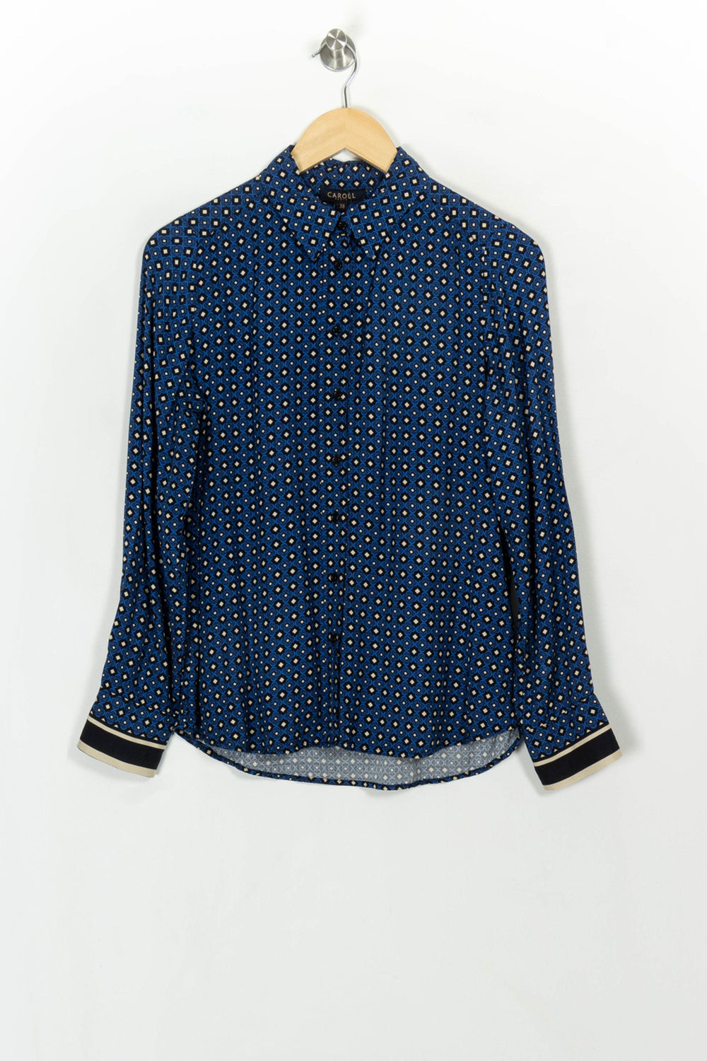 Chemise Bleue - Taille M/38 de la marque Caroll | PARAD117004 - Vendu par Paradigme - Image 2