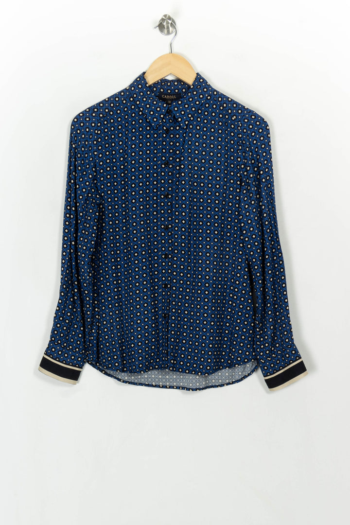 Chemise Bleue - Taille M/38 de la marque Caroll | PARAD117004 - Vendu par Paradigme - Image 2