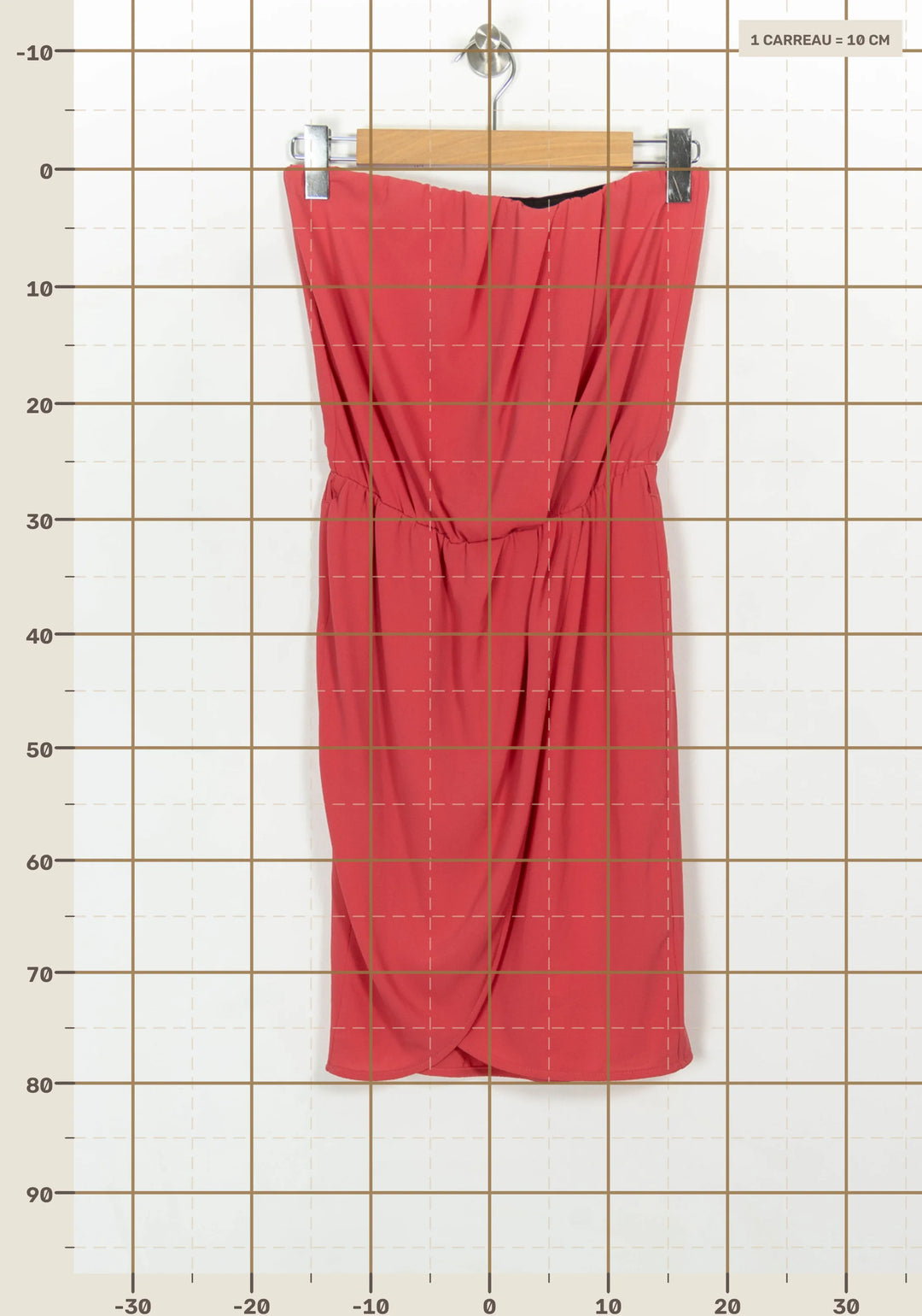 Robe Bustier Rose - Taille M/38 de la marque IKKS | PARAD117005 - Vendu par Paradigme - Image 4
