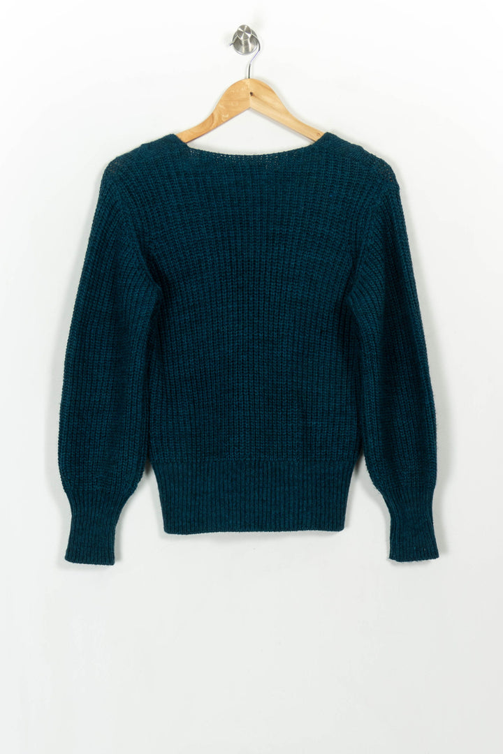 Pull Bleu - Taille S/36 de la marque La Fée Maraboutée | PARAD117006 - Vendu par Paradigme - Image 5
