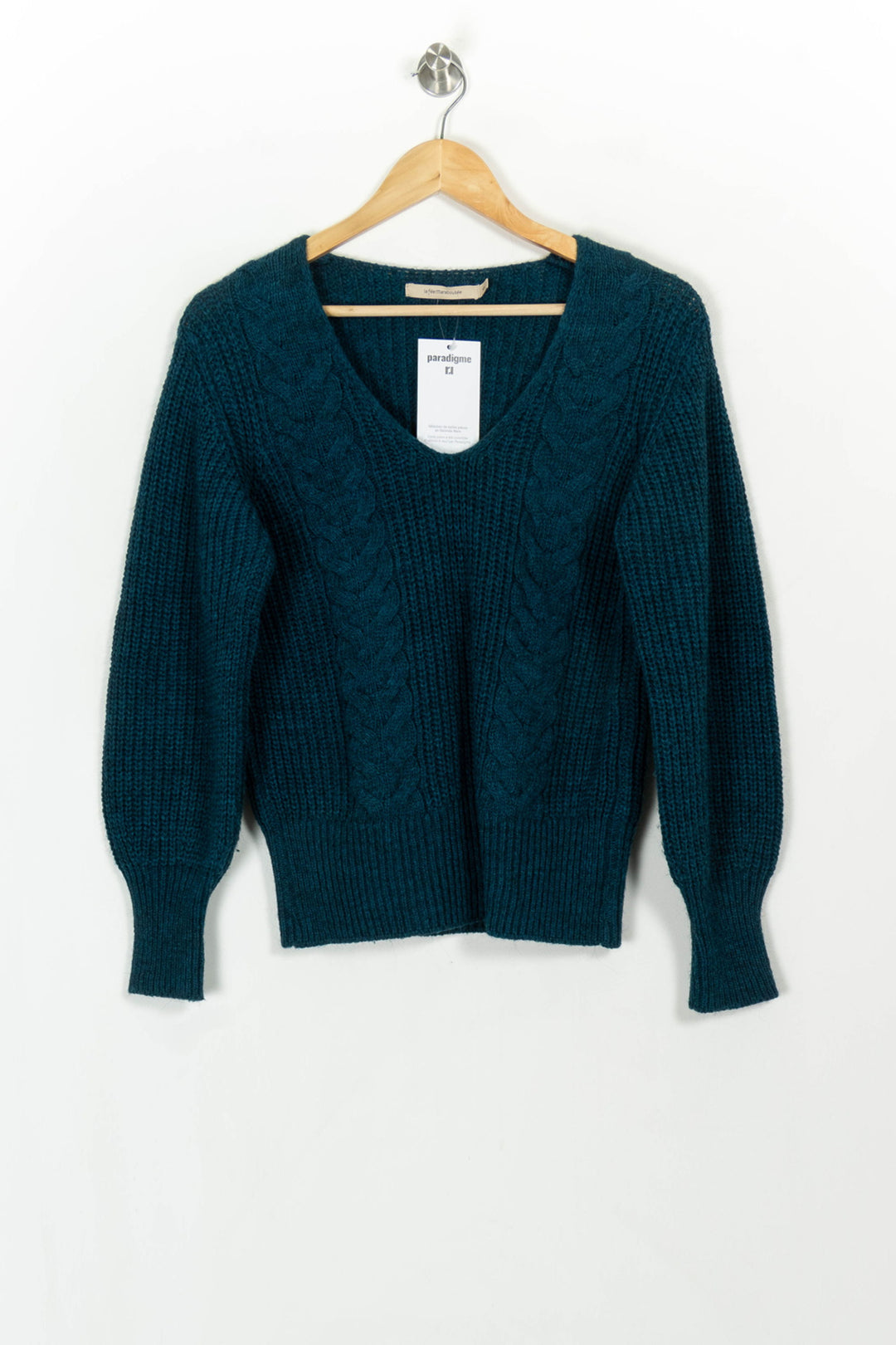 Pull Bleu - Taille S/36 de la marque La Fée Maraboutée | PARAD117006 - Vendu par Paradigme - Image 2