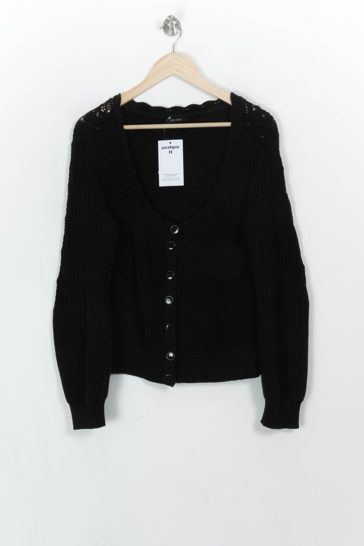Cardigan Noir - Taille XL/42 de la marque One Step | PARAD117007 - Vendu par Paradigme - Image 2